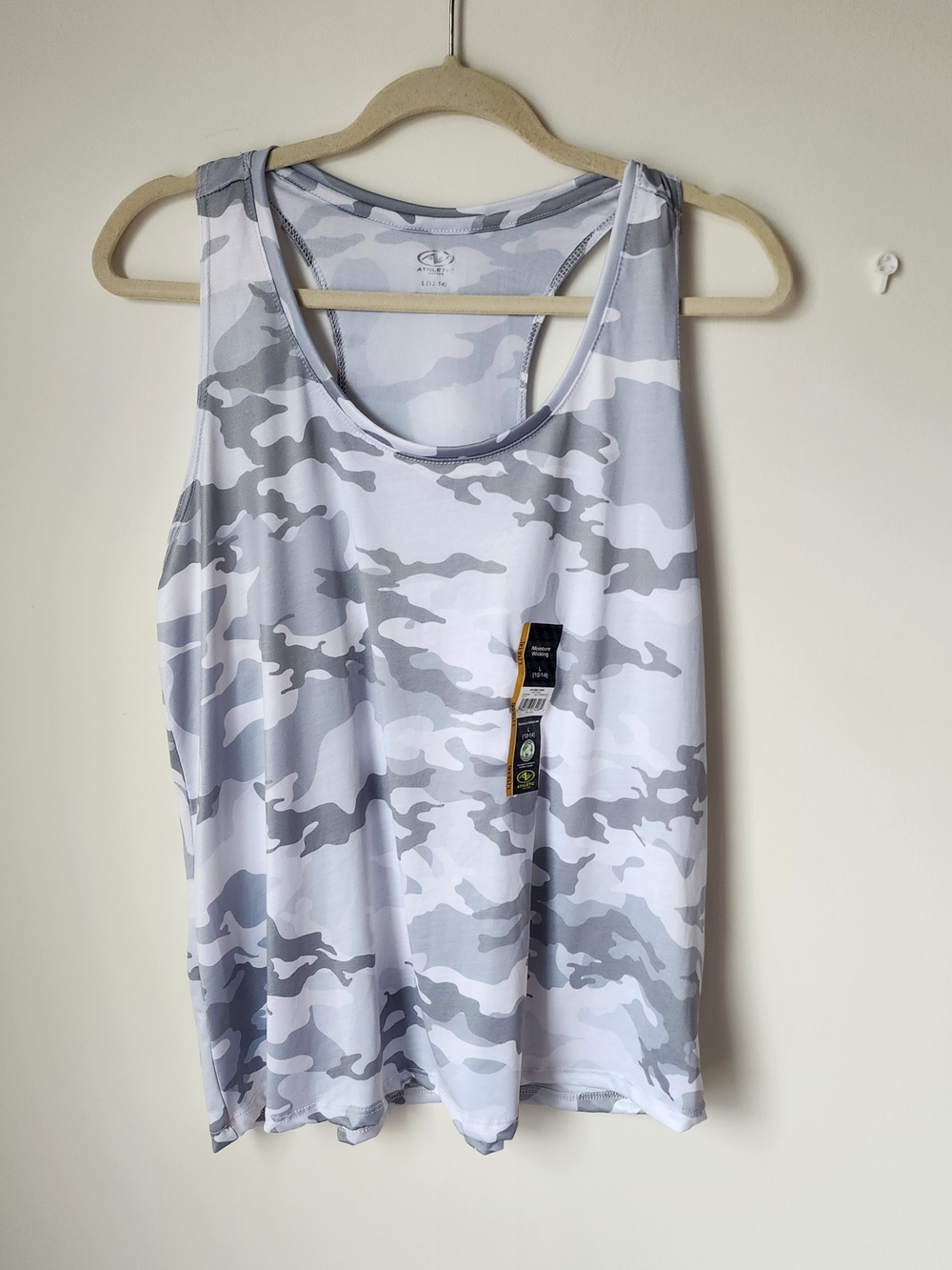 Athletic Active Gray Camo Tank Top